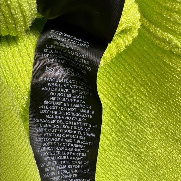 Balmain Neon Green Top Gold Button - Picture 11 of 11